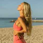 Rise Bikini Top, Pink Sparkle