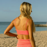 Rise Bikini Top, Pink Sparkle