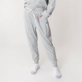Grey womens sweatpants with buttery soft material
