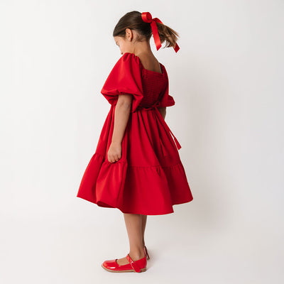Mini Middleton Dress, Crimson
