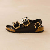 Birkenstock Milano Big Buckle-High Shine Black