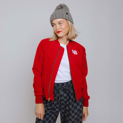 Utah Bomber Jacket, Crimson