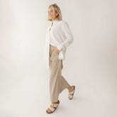 Long Tunic Button Down, Natural