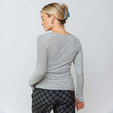 BYU Go Long Crew, Sweet Stripe