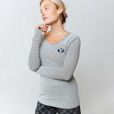 BYU Go Long Crew, Sweet Stripe