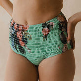 Rose Mint Smocked High-Waisted Bottoms