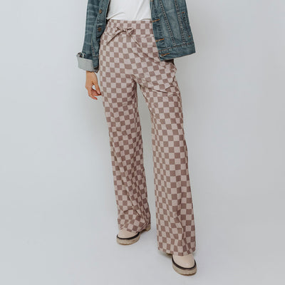 Audrey Trouser, Brown Checkers