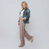 Audrey Trouser, Brown Checkers