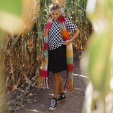 Boss Tee, Black and White Check