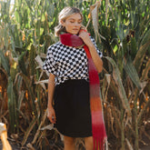 Boss Tee, Black and White Check