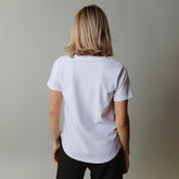 Ribbed Basic Crew Neck Tee, White