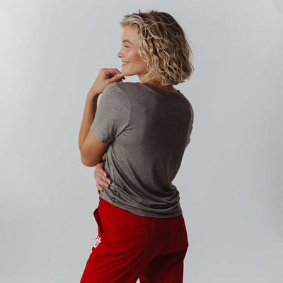 Utah Boyfriend Tee, Grey U of U Football