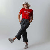 Utah Boyfriend Tee, Red Utah Football
