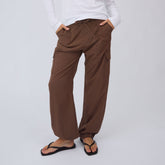 Drawcord Cargo Pants, Coffee