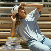 Perfect Oversized Bamboo Tee, Cloud