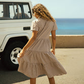 Arroyo Dress, Brown Gingham