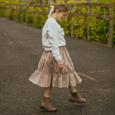 Salinas Skirt, Brown Gingham
