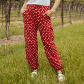 Disney Cargo Joggers, Red Minnie Dot