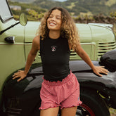 Disney Minnie Lake Shorts, Red Check