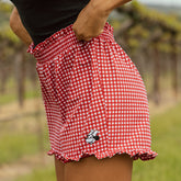Disney Minnie Lake Shorts, Red Check