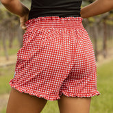 Disney Minnie Lake Shorts, Red Check