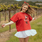 Disney Minnie Oversized Tee, Red