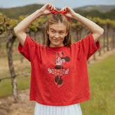 Disney Minnie Oversized Tee, Red