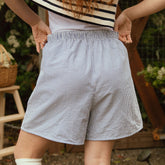 Harvest Shorts, Navy Seersucker