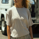 Perfect Oversized Bamboo Tee, Taupe