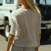 Perfect Oversized Bamboo Tee, Taupe