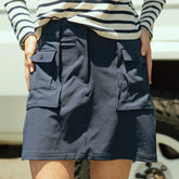 Mini Cargo Skirt, True Blue