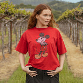 Disney Mickey Oversized Tee, Red