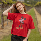 Disney Mickey Oversized Tee, Red