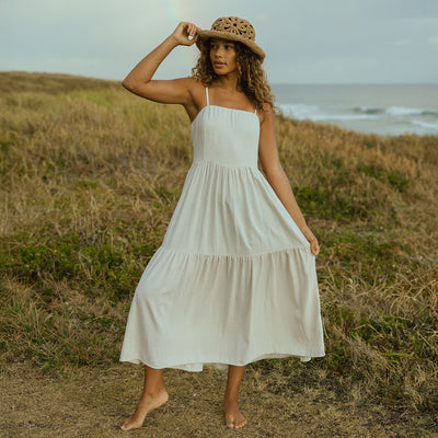 Cabo Midi Dress, Sand
