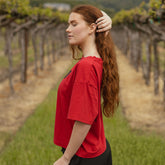 Disney Mickey Oversized Tee, Red