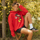 Disney Mickey Boyfriend Hoodie, Red