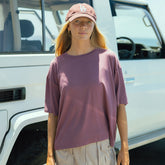 Perfect Oversized Bamboo Tee, Plum