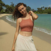 Sunset Stripe Switchback Crop