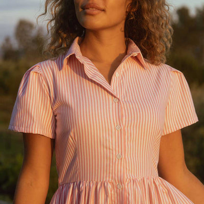 Arroyo Dress, Pink Stripe