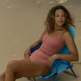 The Natalie One-Piece, Sunset Stripe