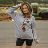 Disney Minnie Boyfriend Hoodie, Grey