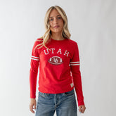 Utah Long Sleeve Baby Tee, Red