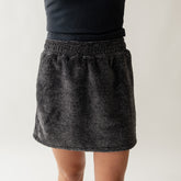 Canyon Fleece Skirt, Charcoal