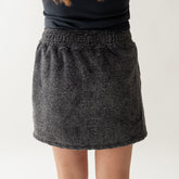 Canyon Fleece Skirt, Charcoal