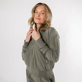 Olive Bomber Jacket