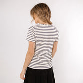 Basic Tee, Black Venice Stripe