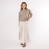 Atlas Ribbed Sweater, Chestnut