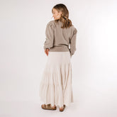 Atlas Ribbed Sweater, Chestnut