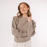 Atlas Ribbed Sweater, Chestnut