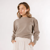 Atlas Ribbed Sweater, Chestnut